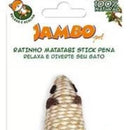 Brinquedo Ratinho Matatabi com Stick e Pena para Gatos
