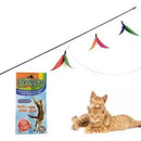 Brinquedo Pet Games Flying Cat Nylon Varinha