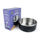 Comedouro Jambo Pet Premium Aço Inox Preto Nº 3
